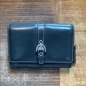 Coach Black Leather Wallet